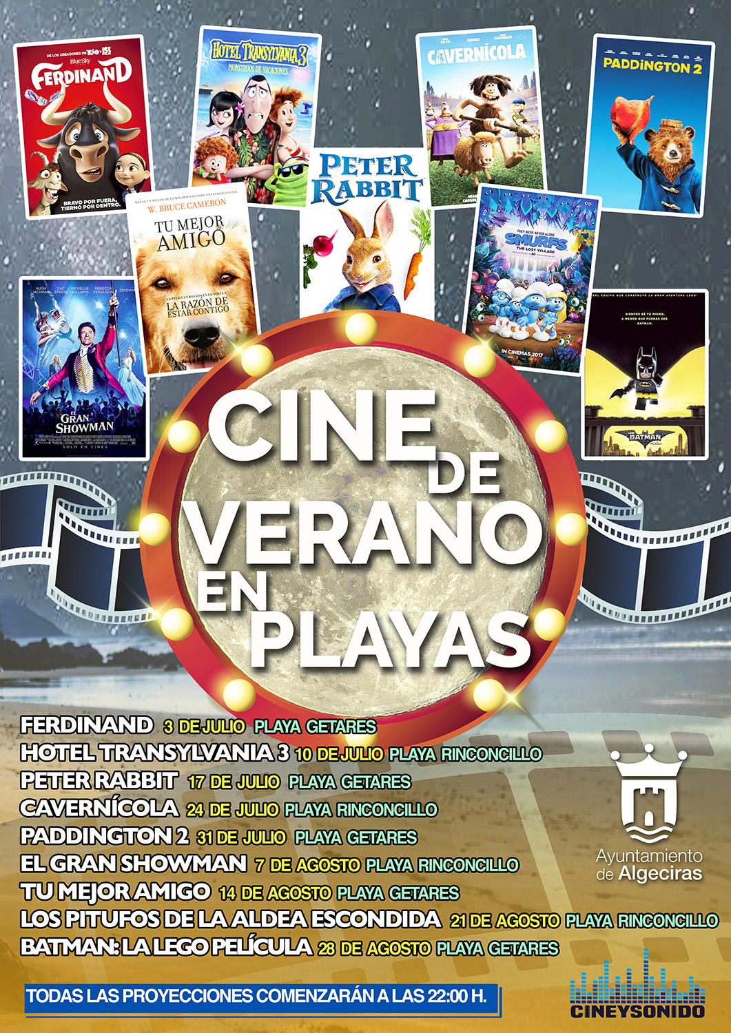 Cartel Cine en Playas Verano 2019 web