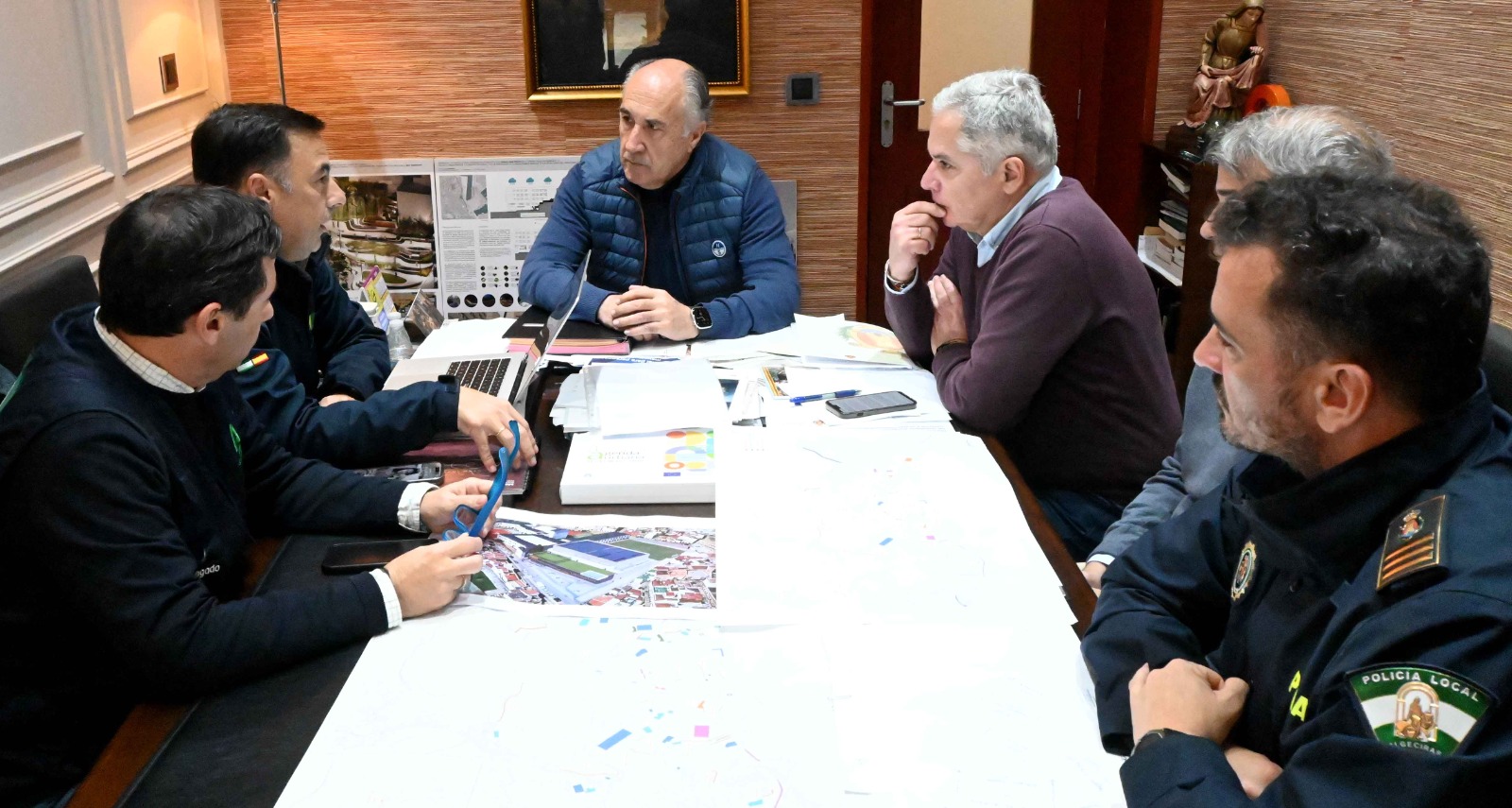 Landaluce y Gil analizan la situación generada en la zona por la climatología adversa