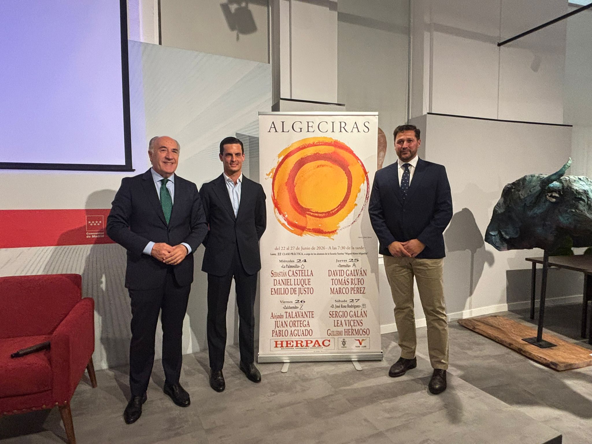 Landaluce preside el acto de presentación en Madrid de la feria taurina de Algeciras