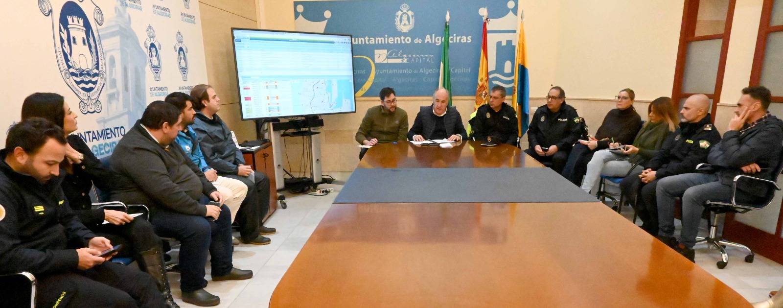 El Ayuntamiento mantiene activados todos los dispositivos para actuar ante las consecuencias de la borrasca