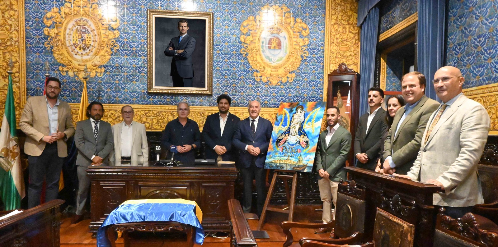 Landaluce presenta el cartel que anuncia las Fiestas Patronales de Nuestra Señora de la Palma 2026