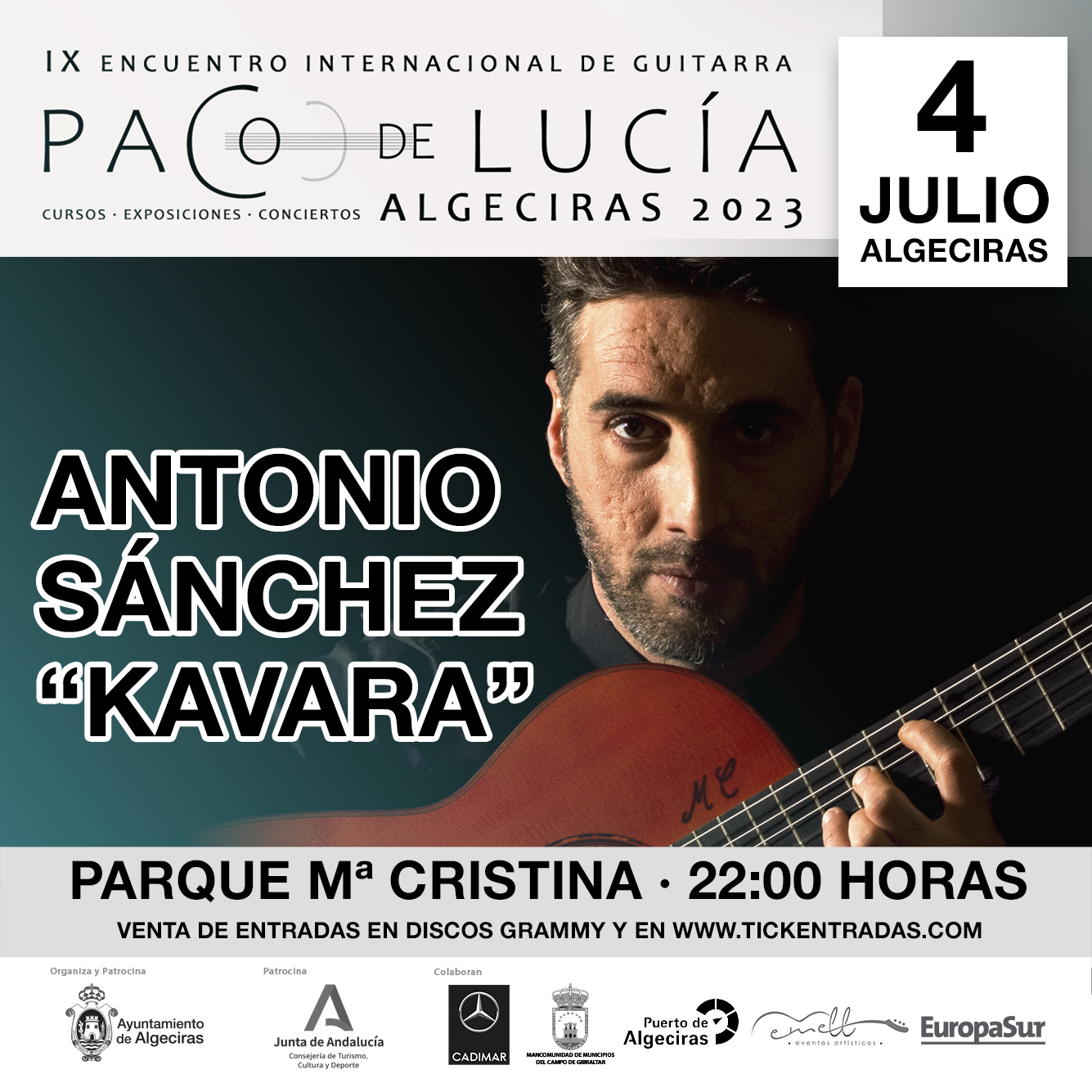 ANTONIO SÁNCHEZ RRSS - cartel encuentro paco de lucia 2023