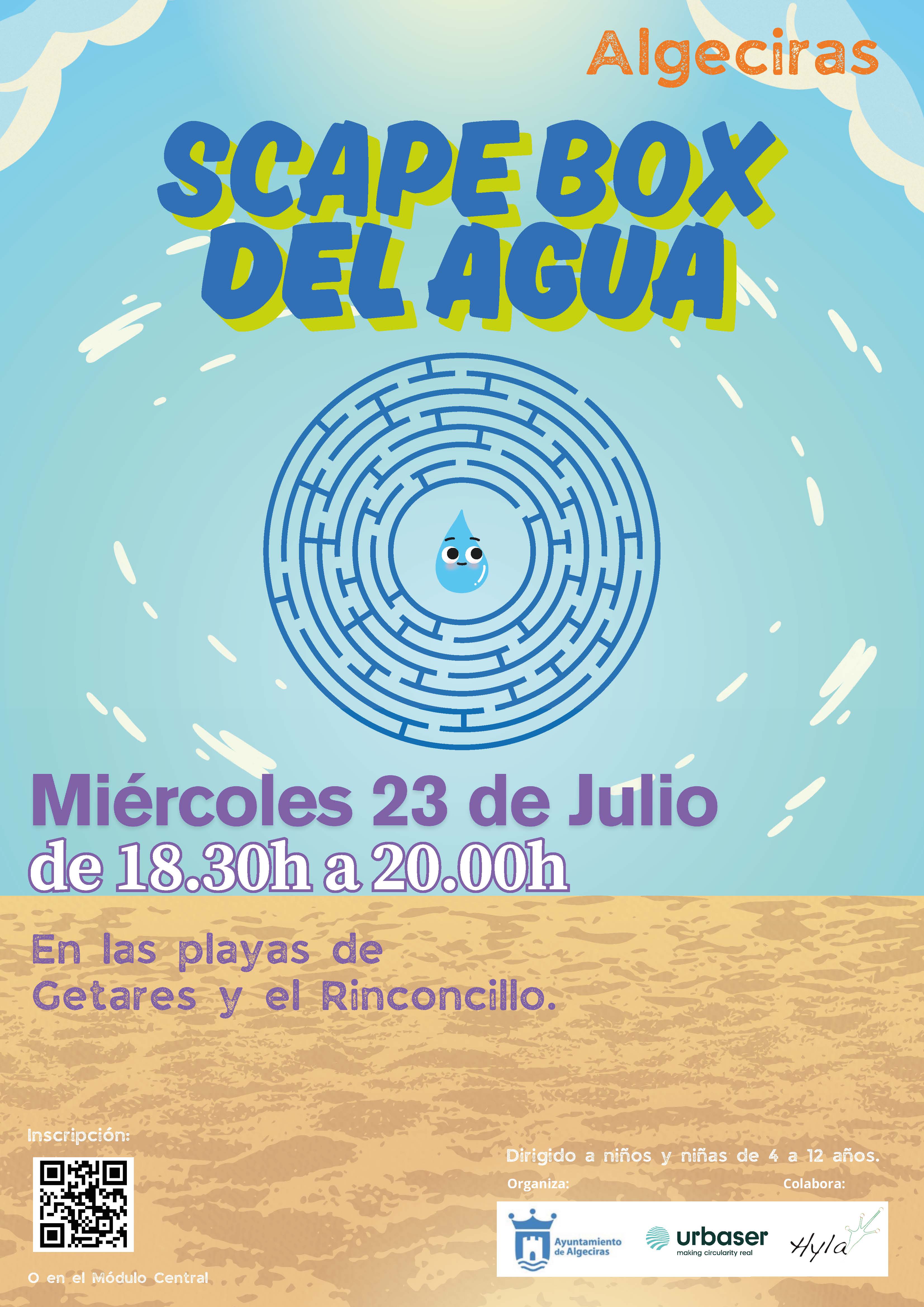 Cartel Scape Box del agua