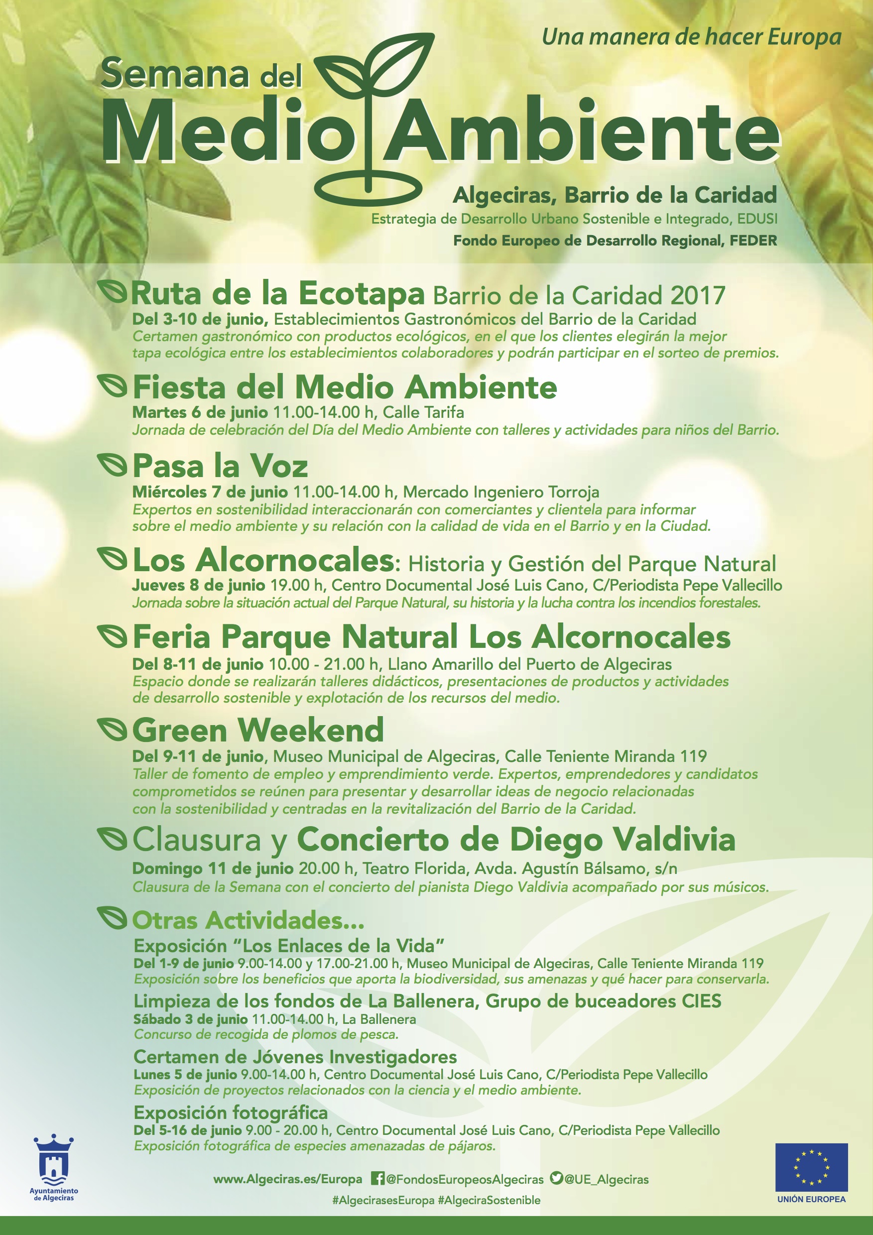 Cartel Semana Medio Ambiente Algeciras Barrio Caridad