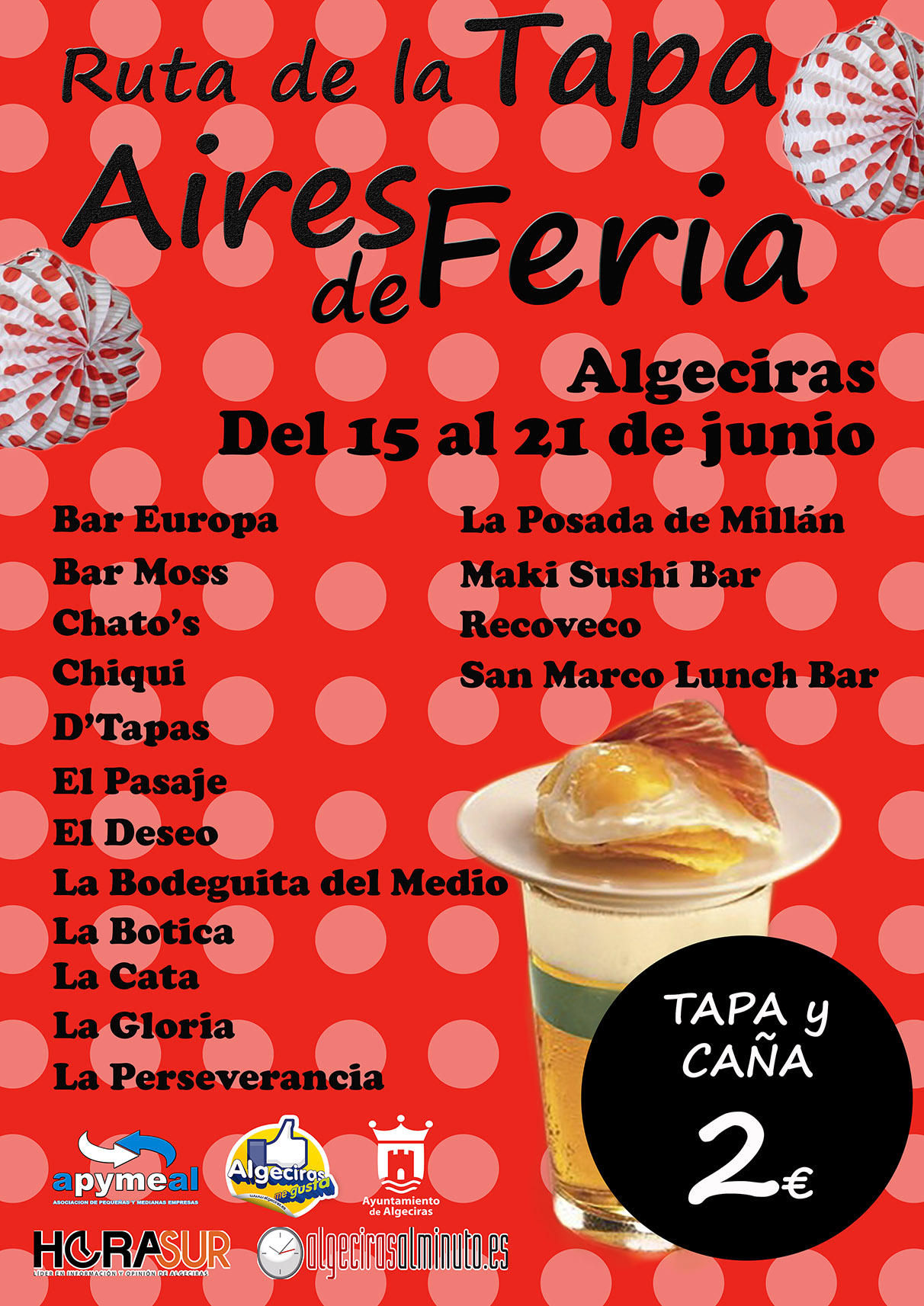 Cartel ruta tapa