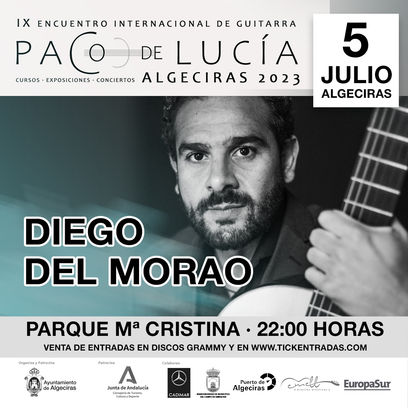 DIEGO DEL MORAO RRSS - cartel encuentro paco de lucia 2023