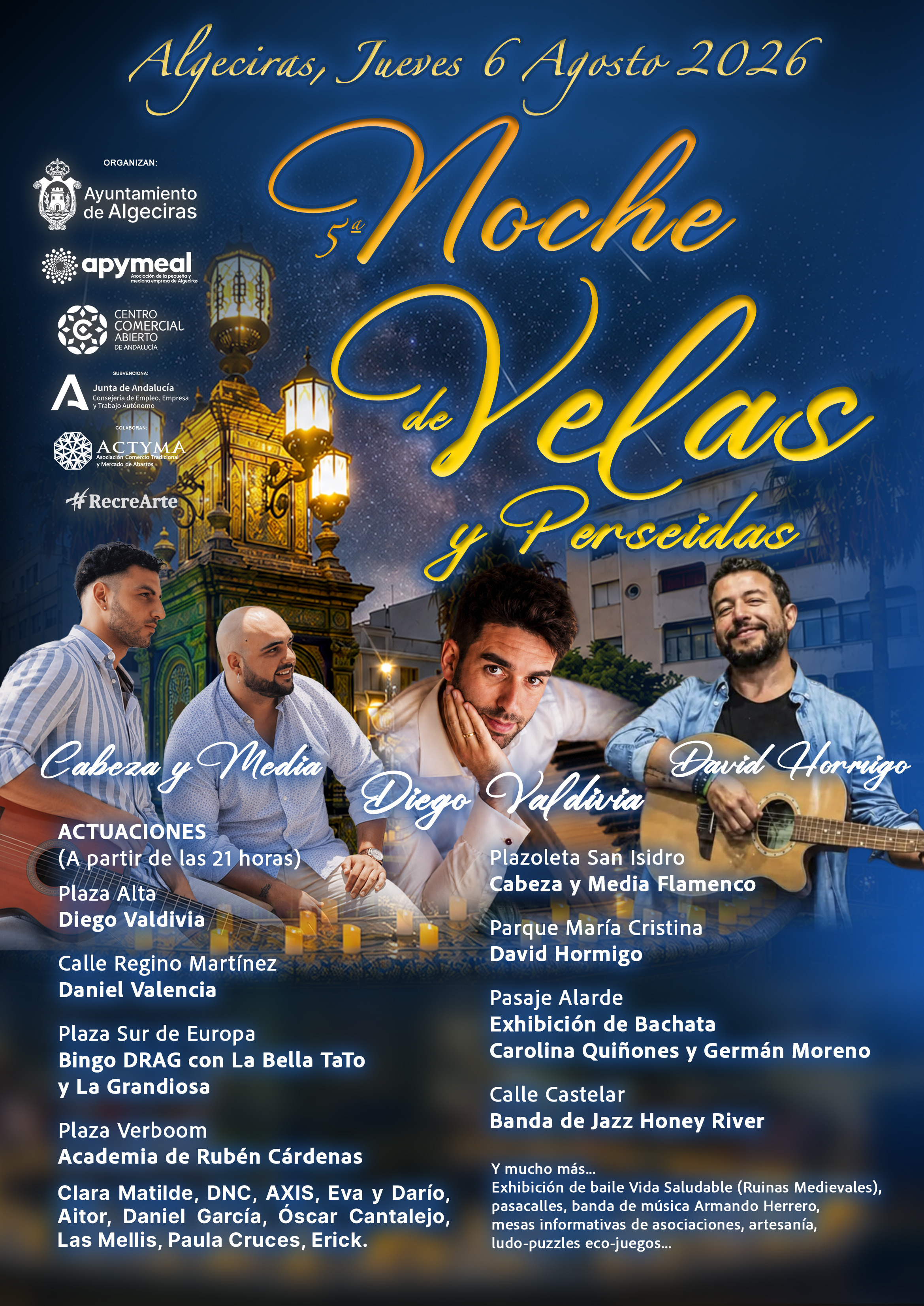 Velas 2026 actuaciones