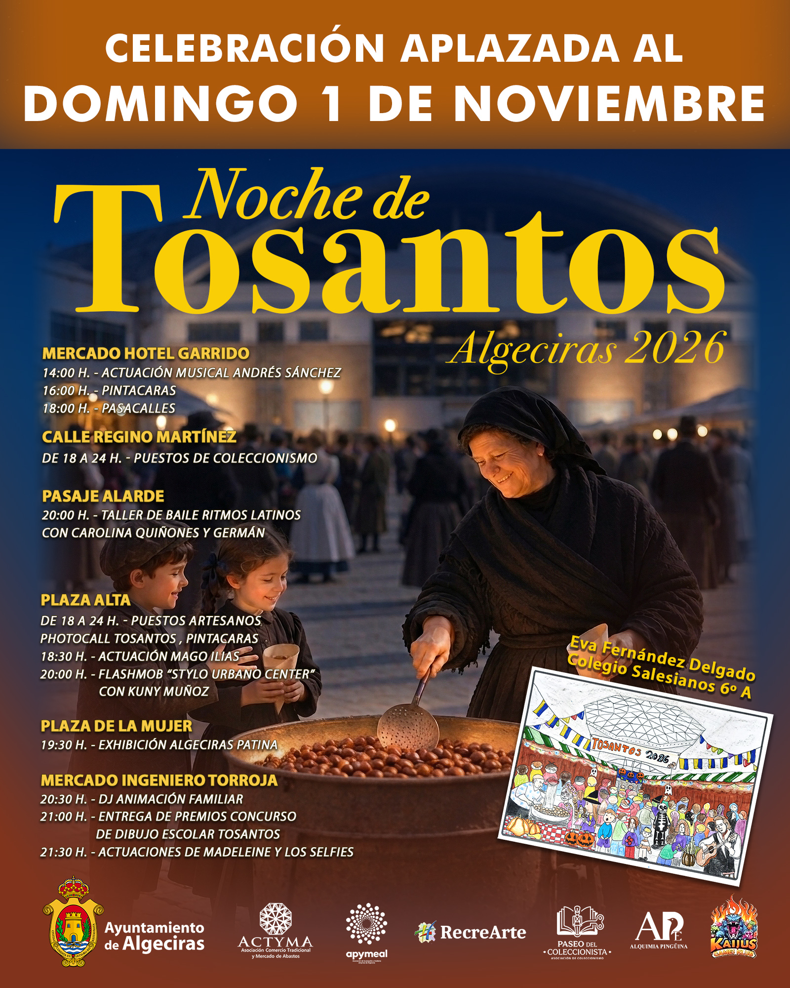 cartel Tosantos 2026 RRSS aplazado
