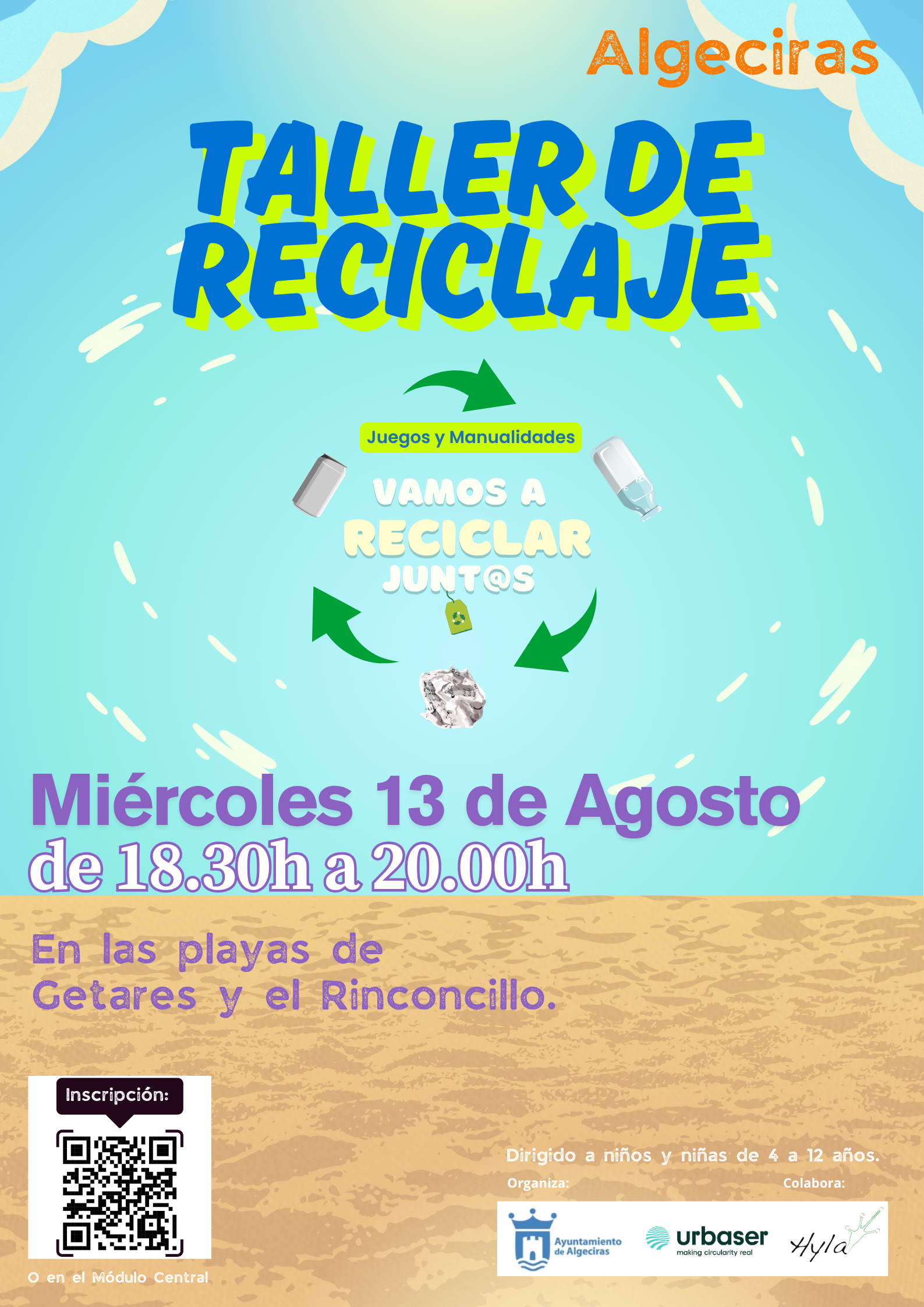 cartel taller reciclaje
