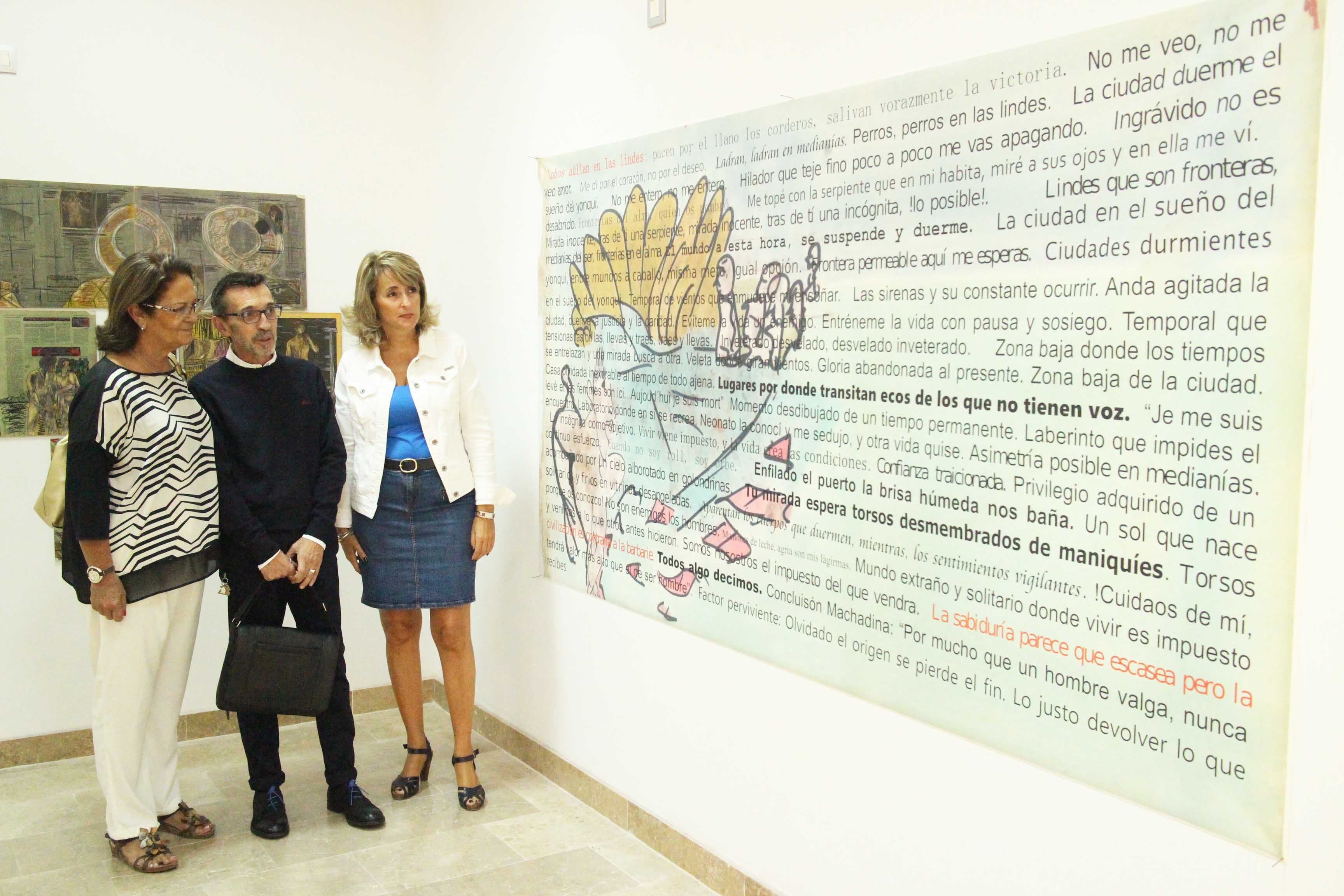BIBLIOTECA INAUGURACION EXPOSICION DE PINTURA DE JAVIER CADIZ