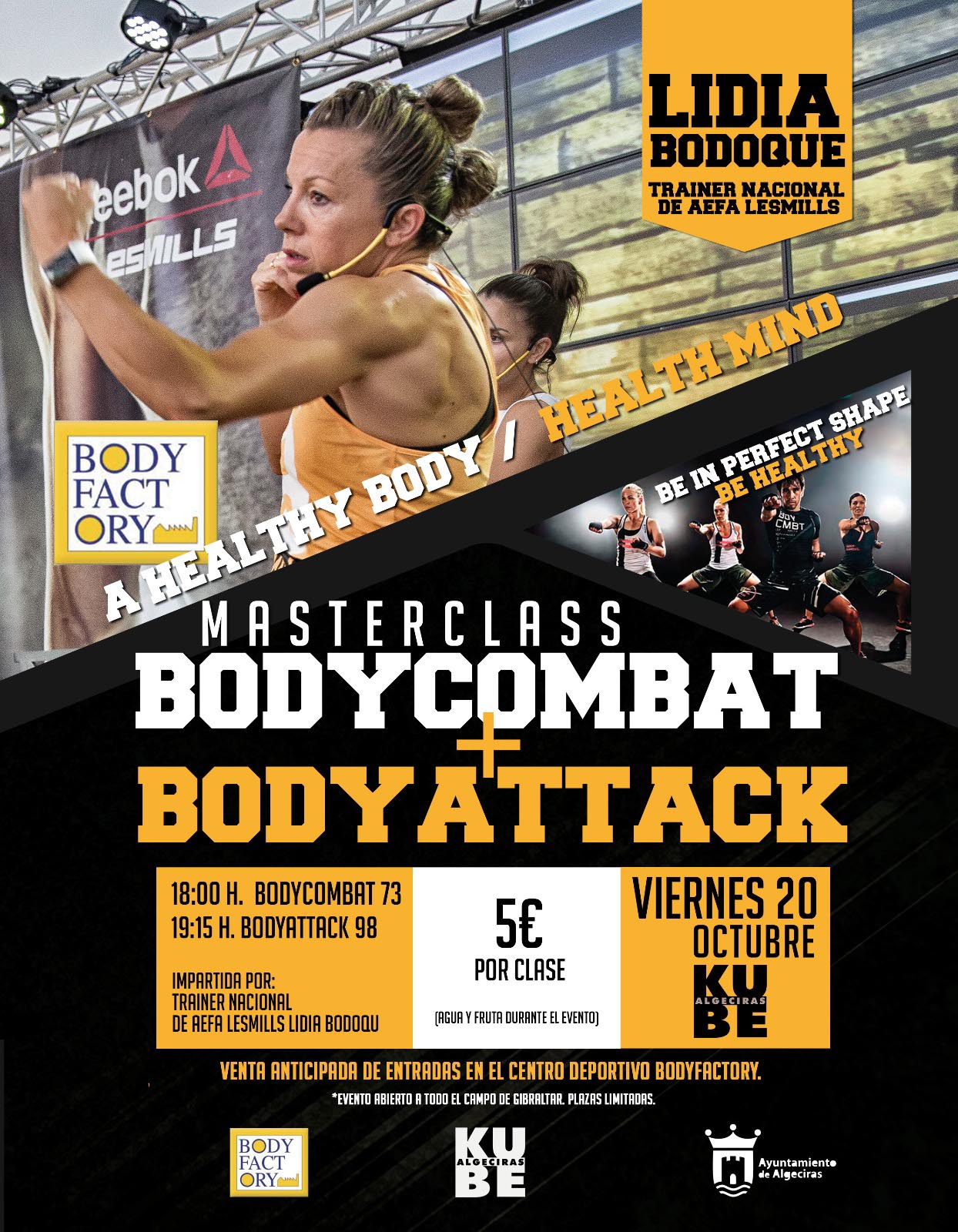 CARTEL. ACTIVIDAD TRAINING DAY ALGECIRAS LESMILLS