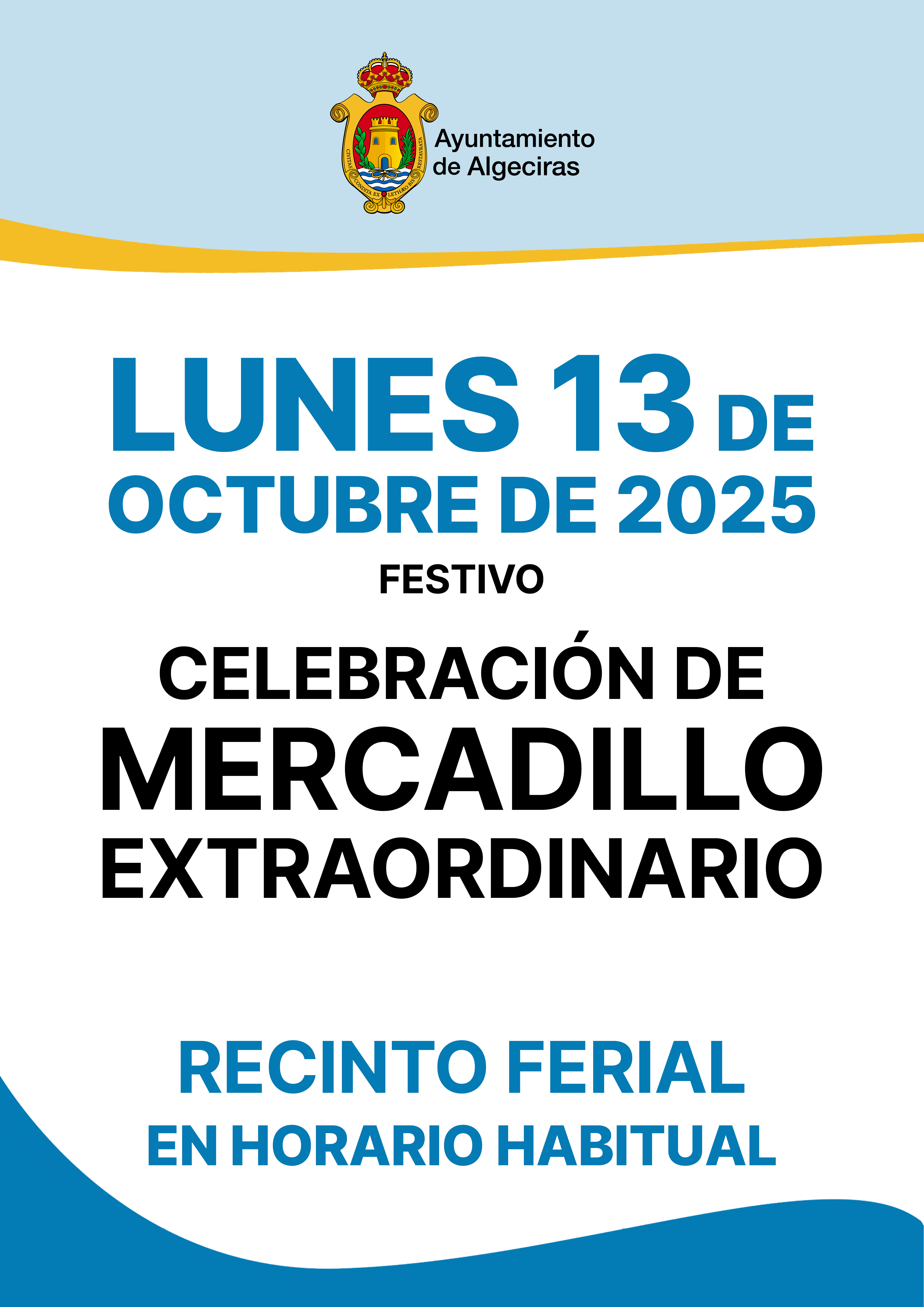 Cartel Mercadillo extraordinario 13 de Octubre copia
