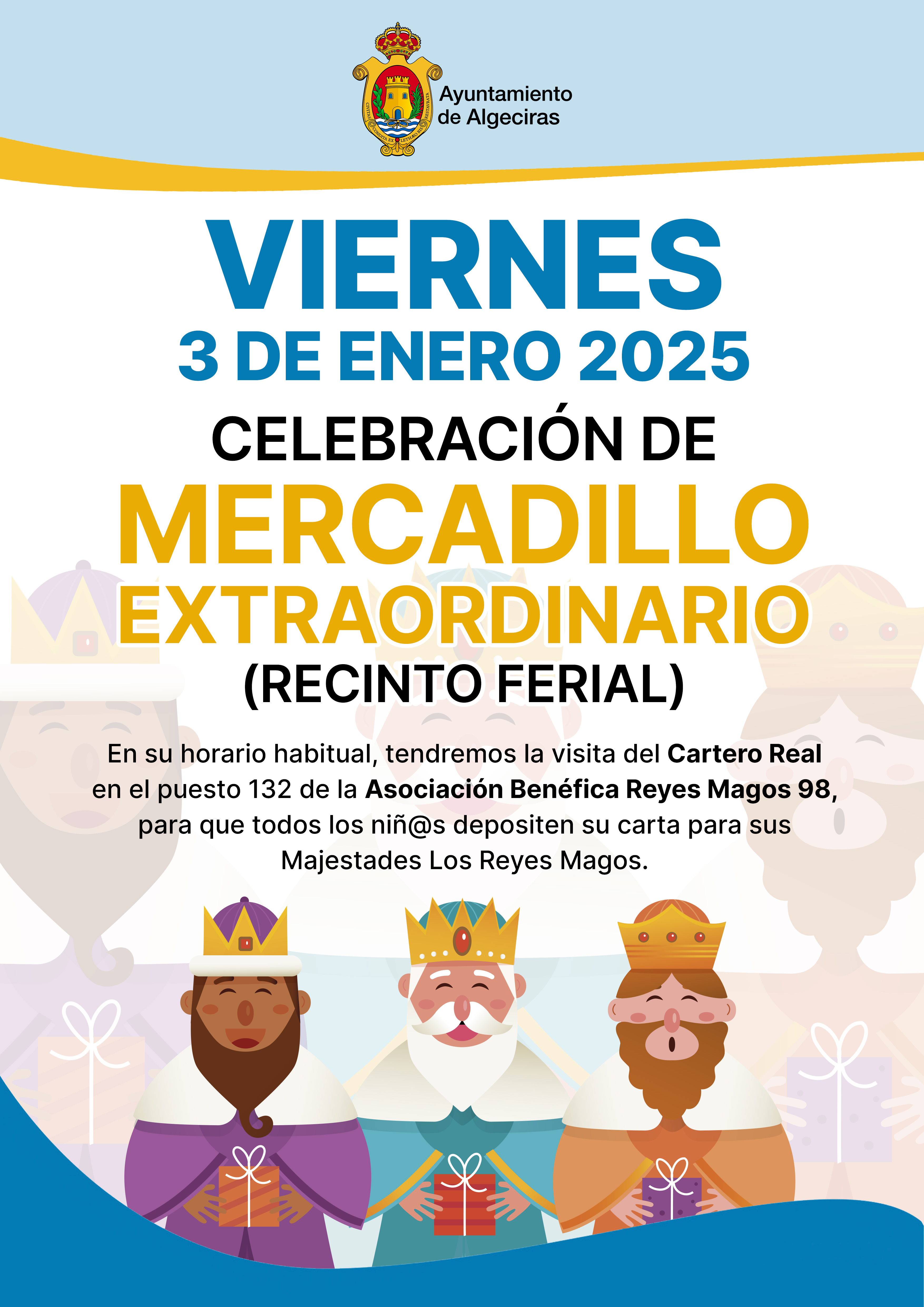 Cartel Mercadillo extraordinario 3 ENE