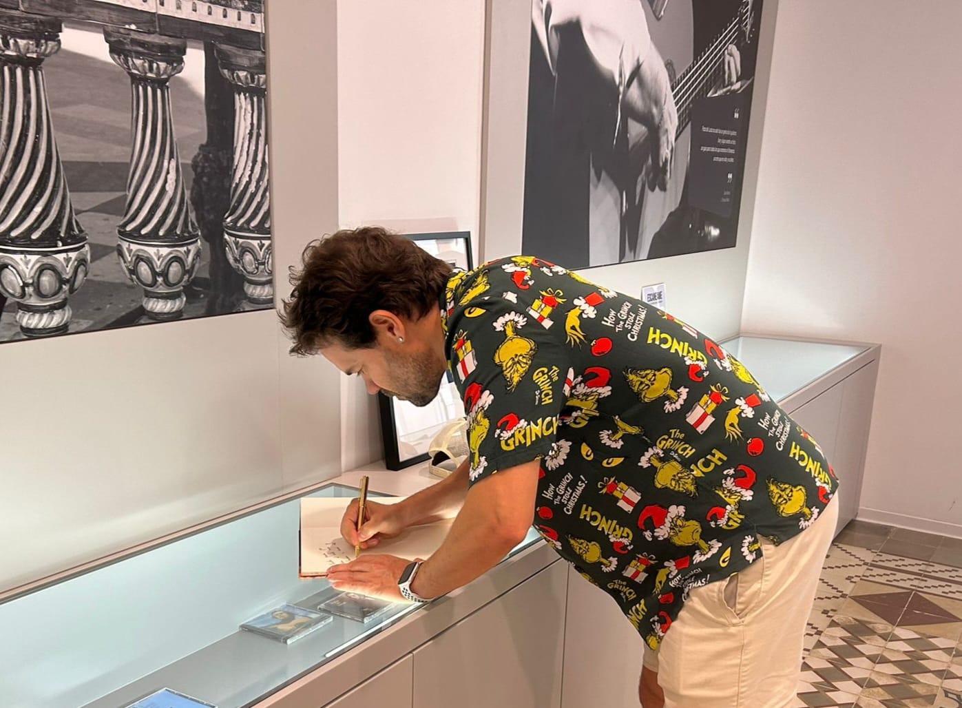 Juan Dávila en el Centro de Interpretación Paco de Lucía