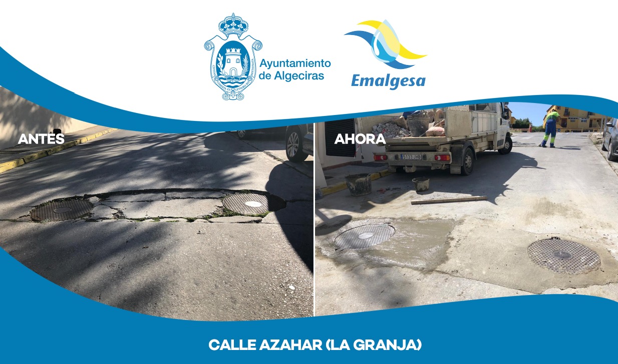 Reparación calle Azahar