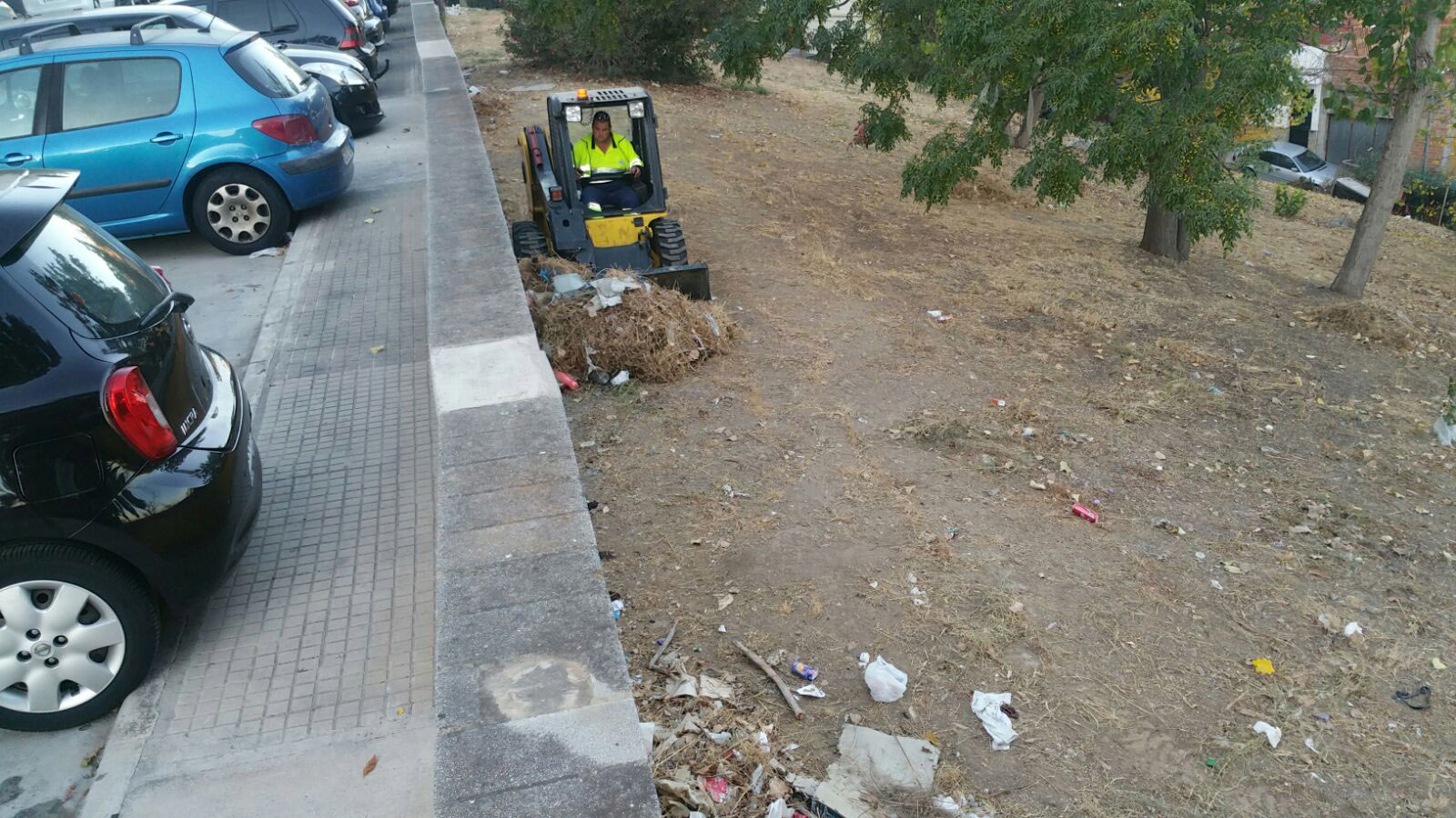 TERMINACION DE LIMPIEZA.DESBROCE Y RECOGIDA CALLE GUERRITA LA PIÑERA