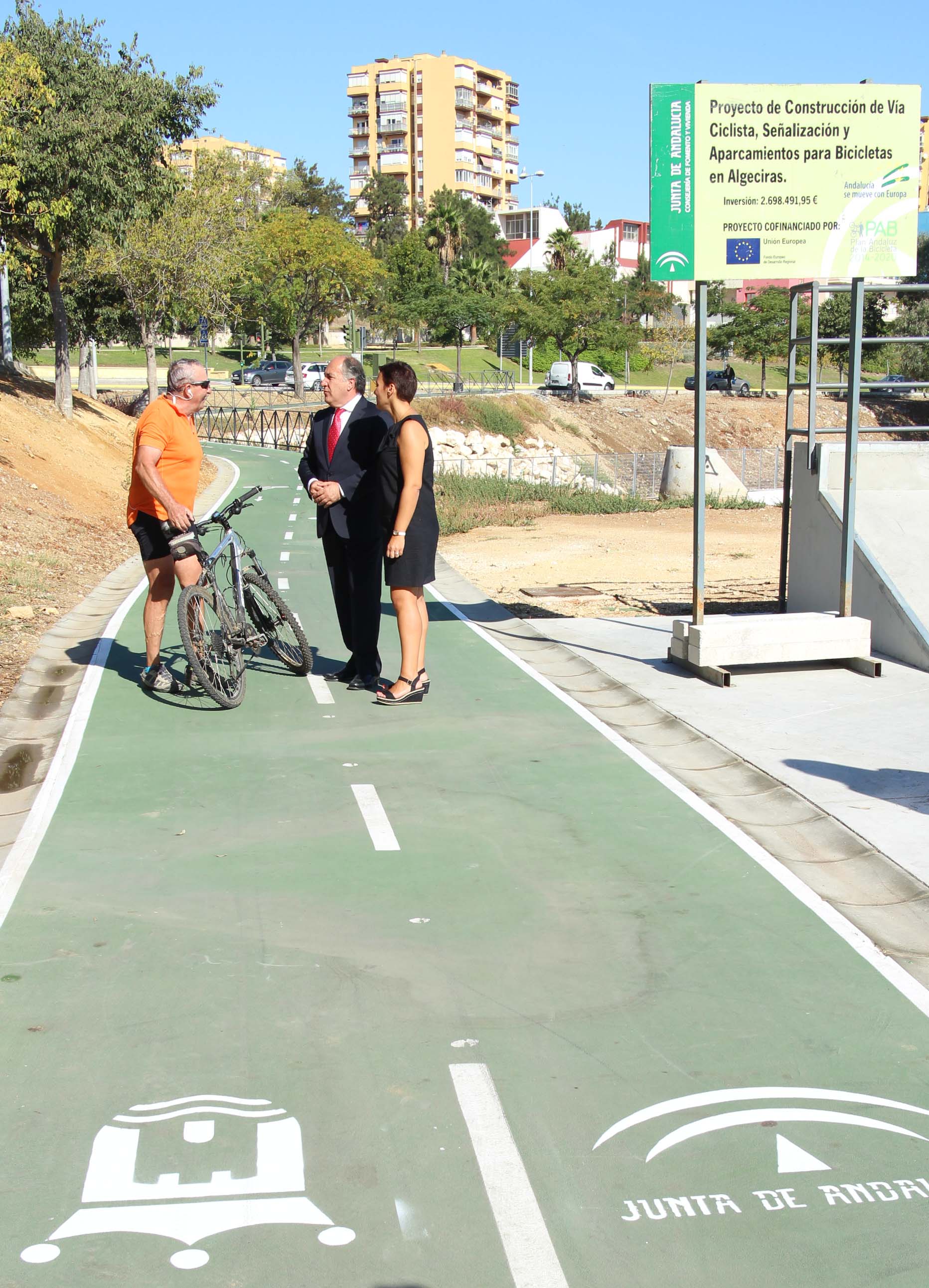 VISITA AL NUEVO TRAMO DEL CARRIL BICI