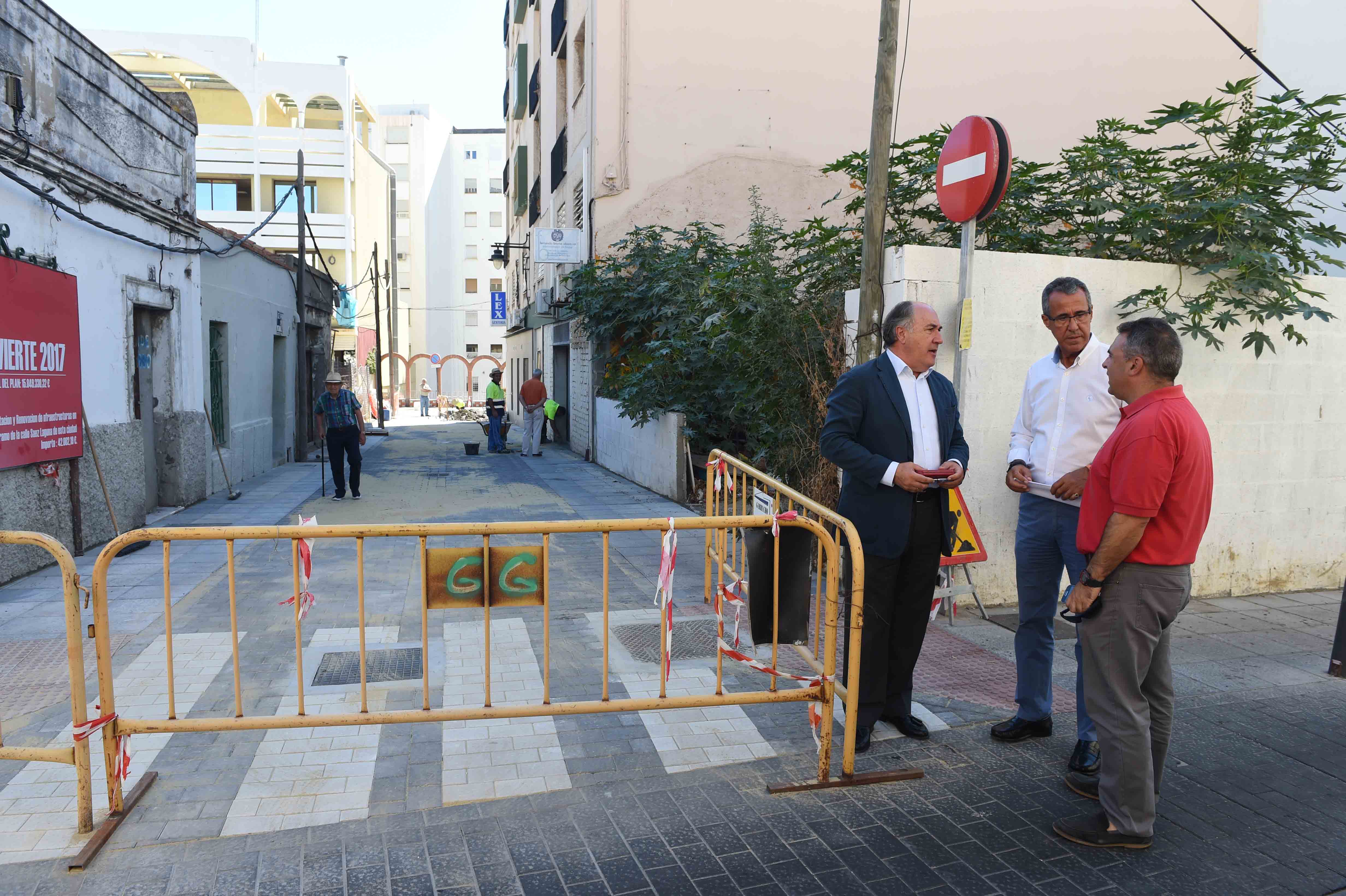 VISITA OBRAS CALLE SAEZ DE LAGUNA