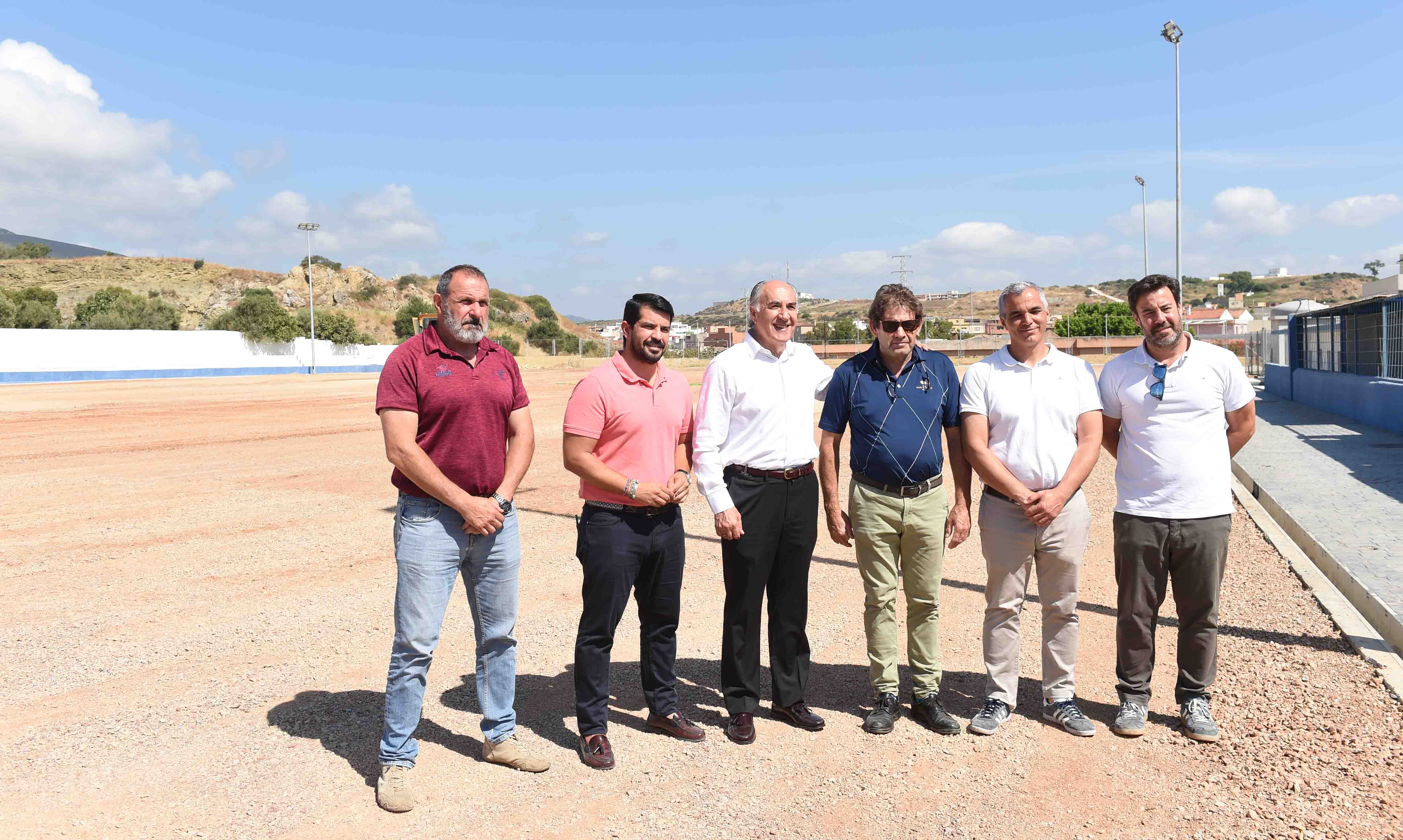 VISITA OBRAS CAMPO DE FUTBOL LOS PASTORES