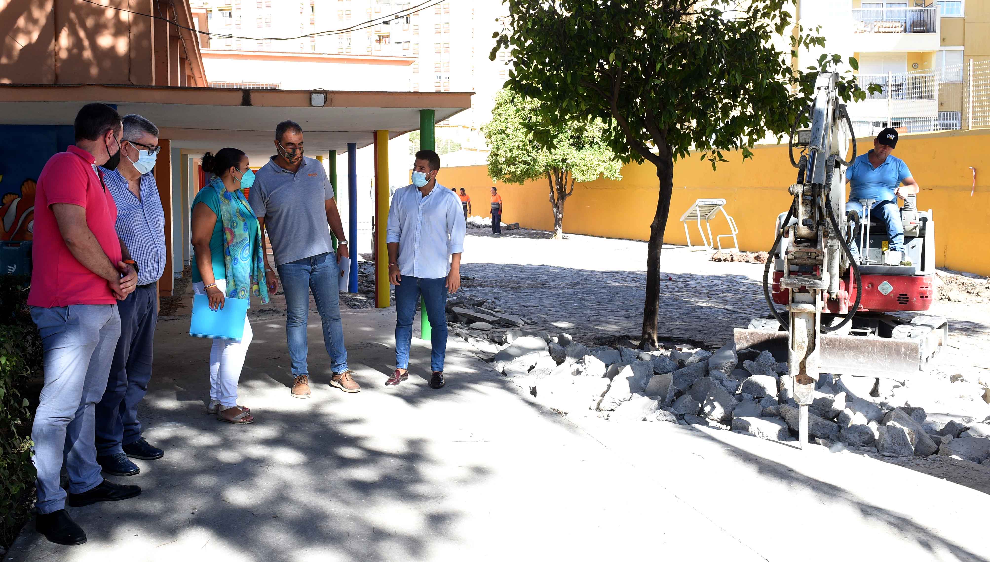VISITA OBRAS COLEGIO CAMPO DE GIBRALTAR