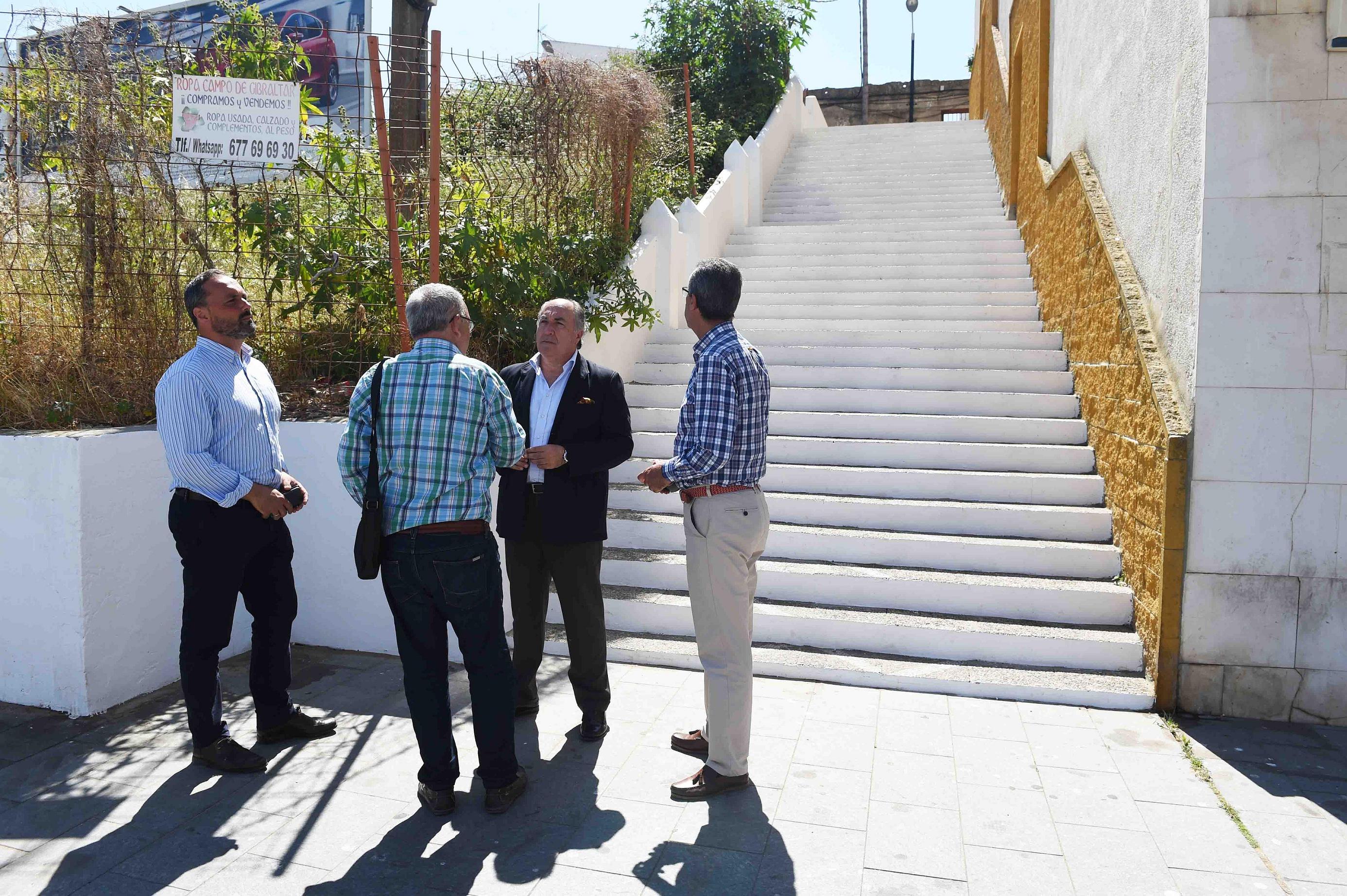 VISITA OBRAS ESCALERAS RIO DE LA MIEL