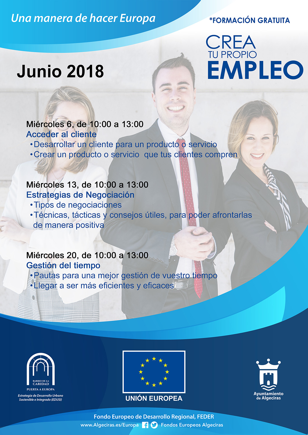 cartel cursos centro 104 - Mayo 2018