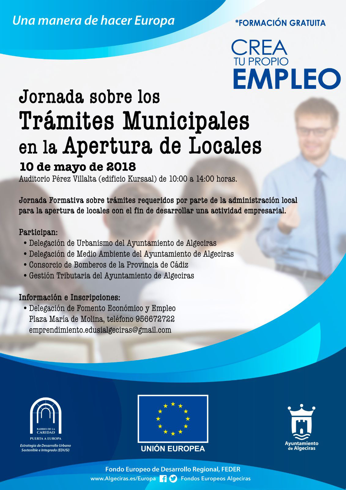 cartel jornadas tramites municipales