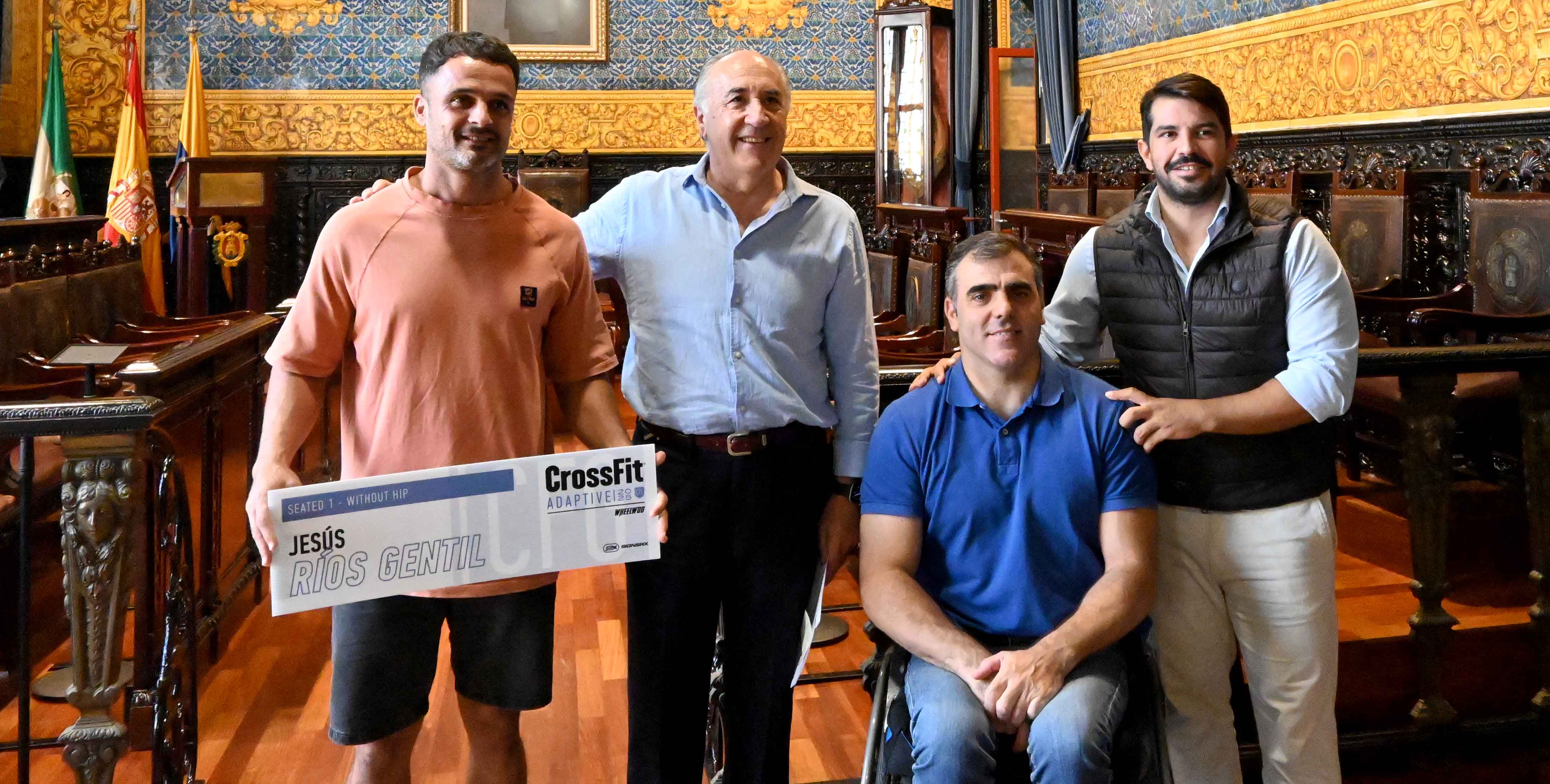 El alcalde recibe a Jesús Ríos, 4º del mundo en Crossfit Games Adaptados