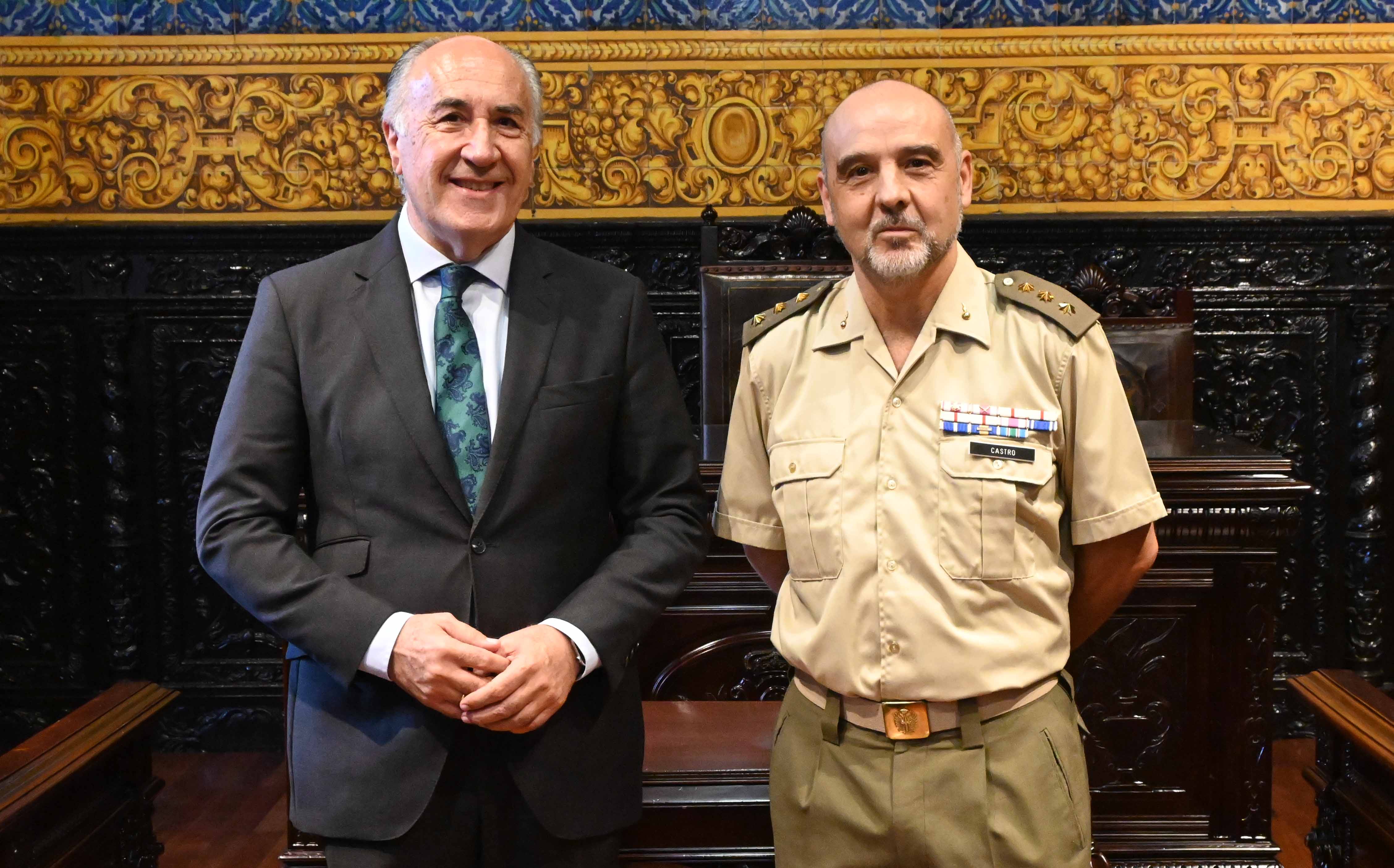 RECPCION DEL CORONEL DIRECTOR DEL FUERTE DE SANTIAGO